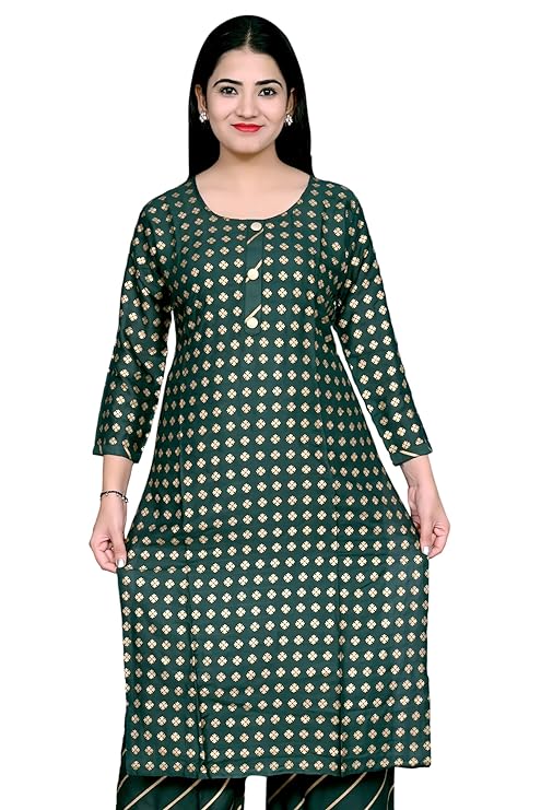 PALIANS Premium Ladies Kurti - Traditional Indian Tunic - Breathable Rayon - Perfect for Festivals & Casual Wear